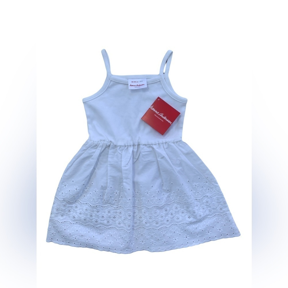 Hanna Andersson NWT Size 2 White Eyelet Tank Dress
